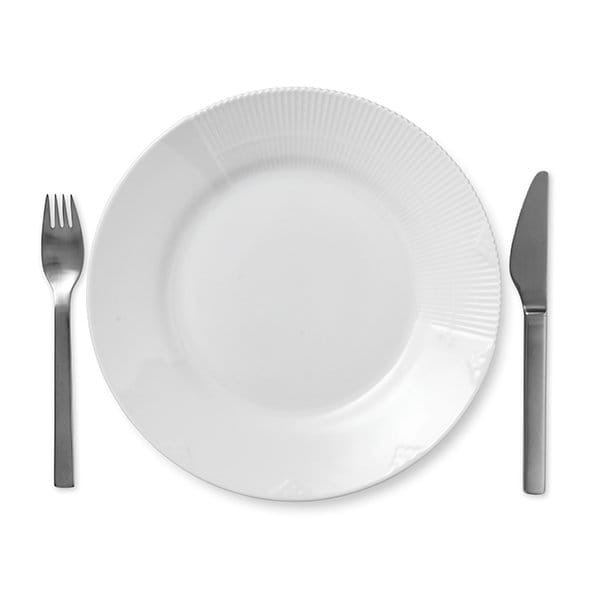 White Elements tallerken - Diameter 26 cm - Royal Copenhagen
