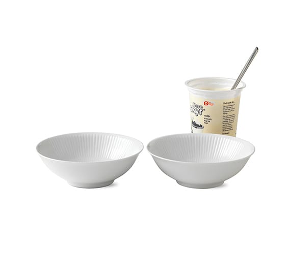 White Fluted bolle 2-pakn., 35 cl Royal Copenhagen