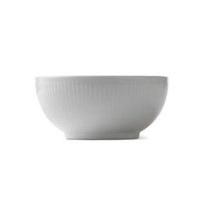 White Fluted bolle - Diameter 13 cm - Royal Copenhagen