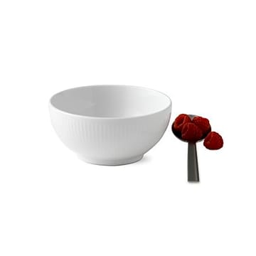 White Fluted bolle - Diameter 13 cm - Royal Copenhagen