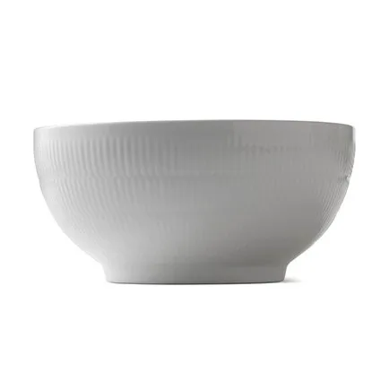White Fluted bolle, Diameter 24 cm Royal Copenhagen