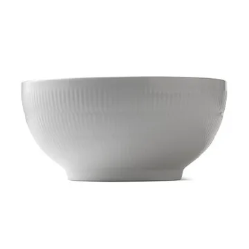 White Fluted bolle - Diameter 24 cm - Royal Copenhagen