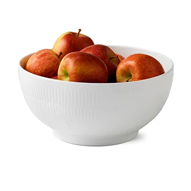 White Fluted bolle, Diameter 24 cm Royal Copenhagen