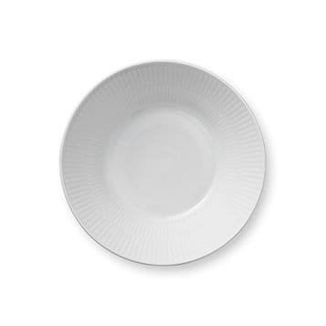 White Fluted dyp tallerken 2 - Diameter 17 cm - Royal Copenhagen