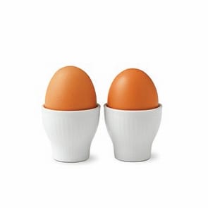 White Fluted eggeglass 2-pakn., 5 cm Royal Copenhagen