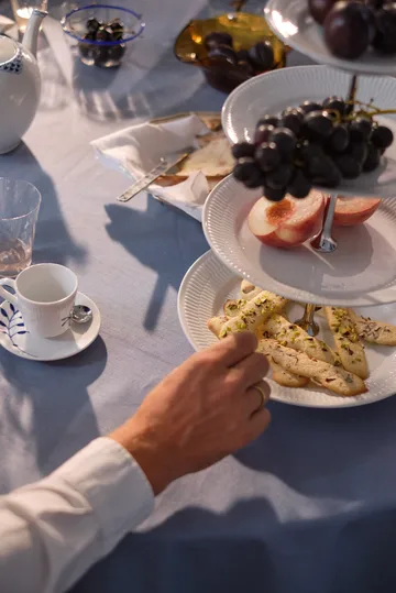 White Fluted fat med 5 etasjer - White - Royal Copenhagen