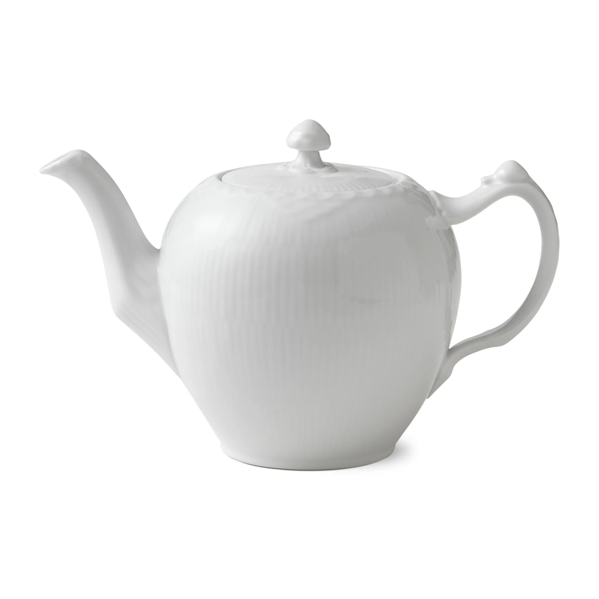 White Fluted Half Lace tekanne, 1 liter Royal Copenhagen