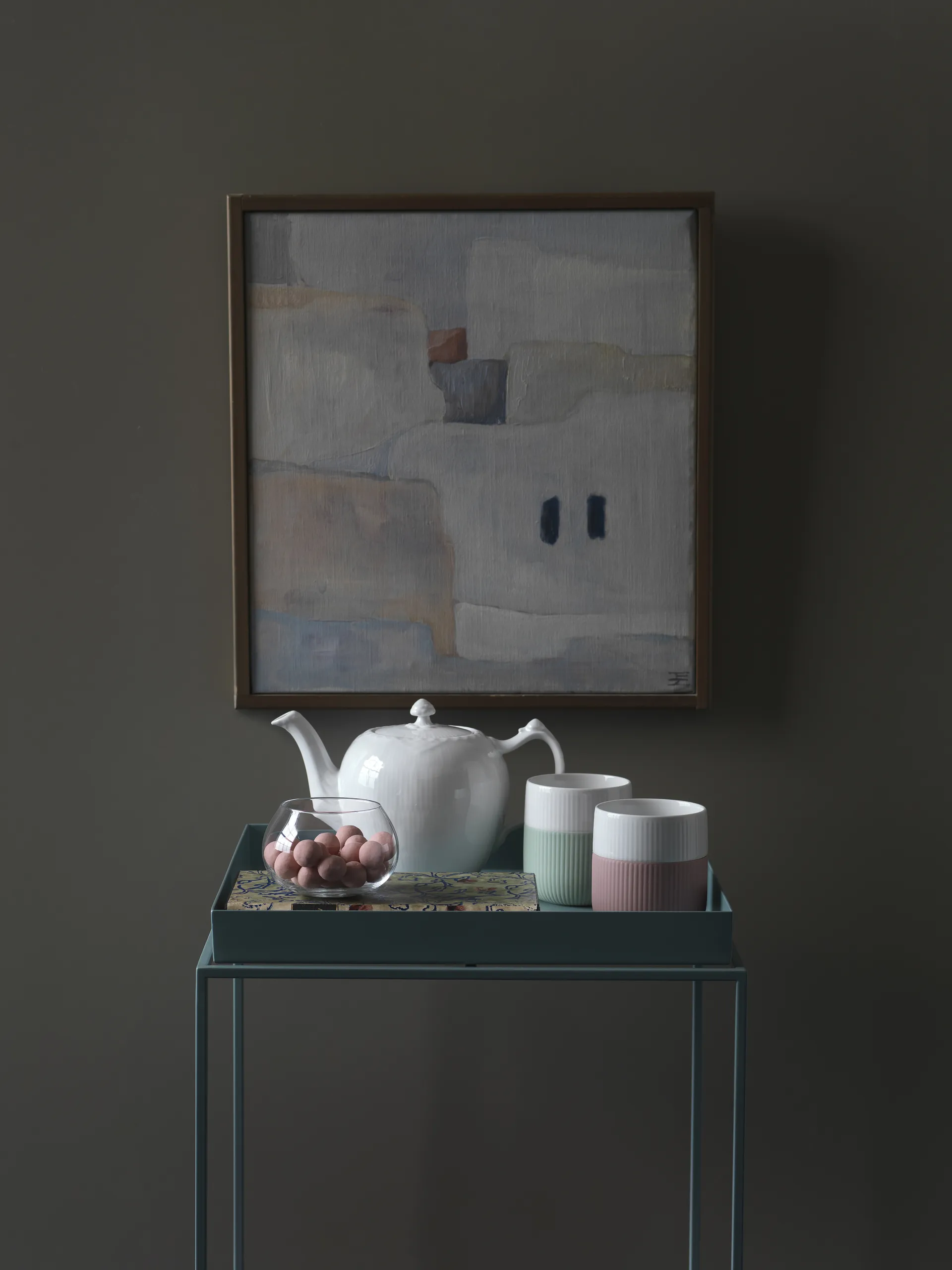 White Fluted Half Lace tekanne, 1 liter Royal Copenhagen