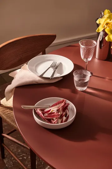 White Fluted ildfast form Ø18,5 cm - White - Royal Copenhagen