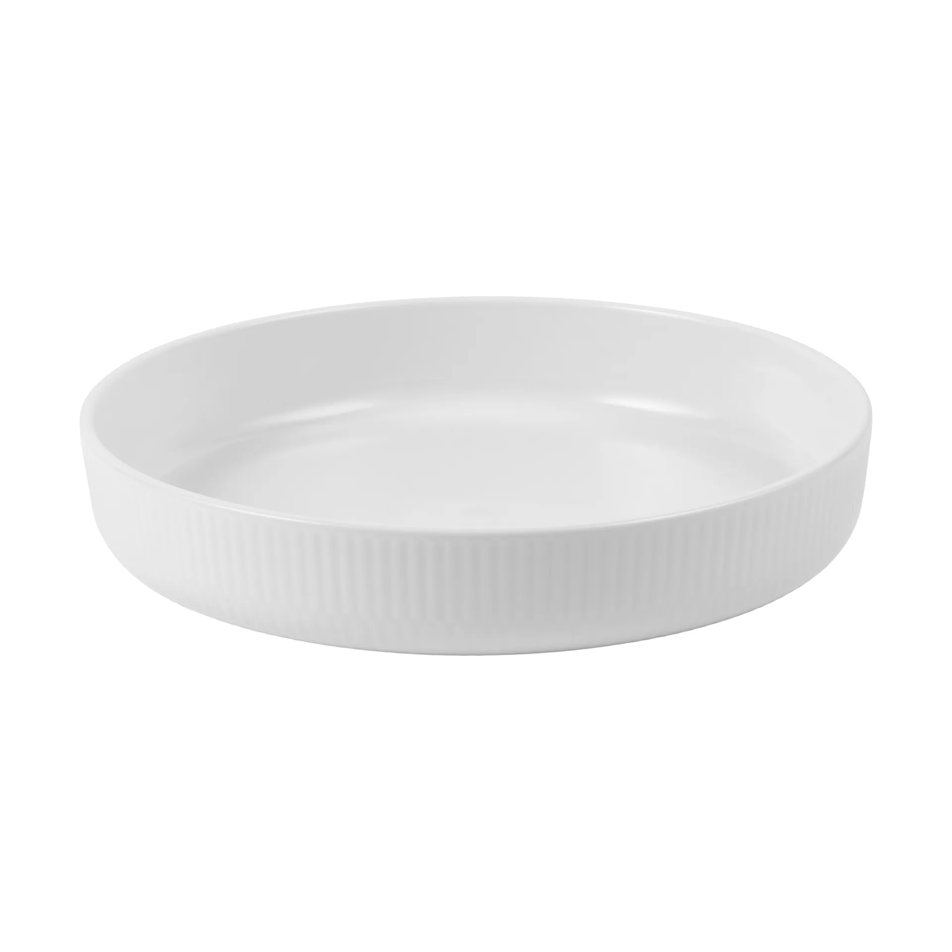 White Fluted ildfast form Ø27 cm, White Royal Copenhagen