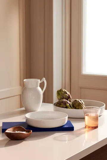 White Fluted ildfast form Ø27 cm - White - Royal Copenhagen