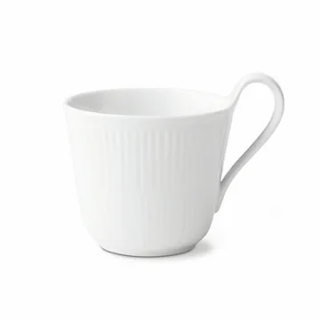 White Fluted kopp med høy hank - 33 cl - Royal Copenhagen