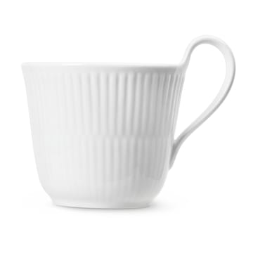 White Fluted kopp med høyt håndtak - 25 cl - Royal Copenhagen