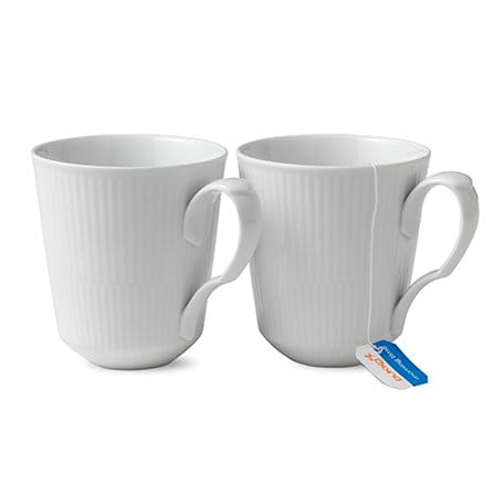 White Fluted krus 2-pakn., 37 cl Royal Copenhagen