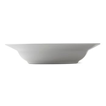 White Fluted latexplate med kant, Ø 21 cm Royal Copenhagen
