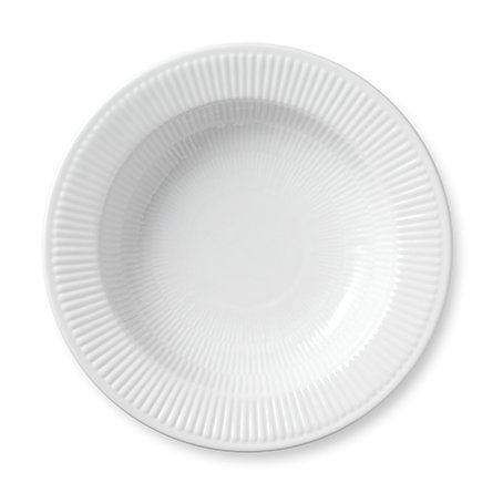 Royal Copenhagen Hvit Riflet Pasta Tallerken 29,5