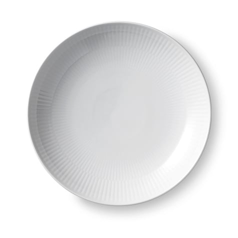 Royal Copenhagen White Fluted modern tallerken 20 cm