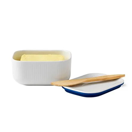 White Fluted smørskål, 6,8 cm Royal Copenhagen