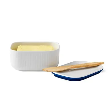 White Fluted smørskål - 6,8 cm - Royal Copenhagen