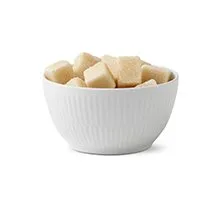 White Fluted sukkerskål, 15 cl Royal Copenhagen