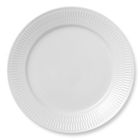 Royal Copenhagen White Fluted tallerken Diameter 27 cm