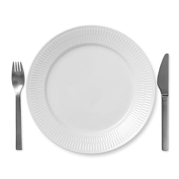 White Fluted tallerken - Diameter 27 cm - Royal Copenhagen