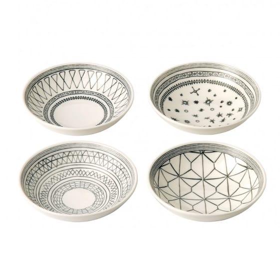 Charcoal Grey skålsett 4 deler, 4 deler Royal Doulton