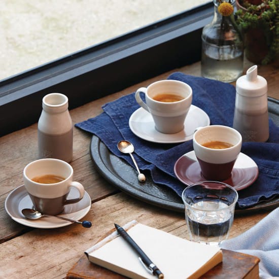 Coffee Studio sukker,-melkesett, hvit-grå Royal Doulton