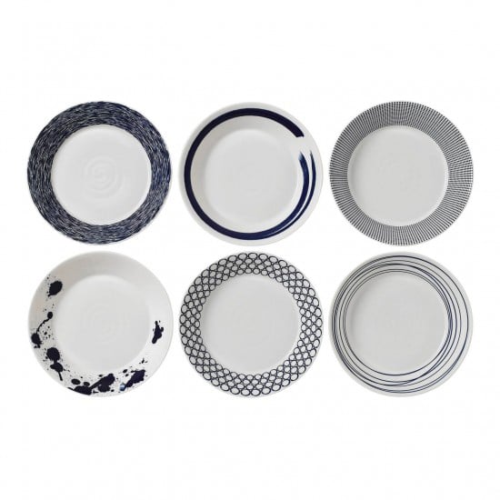 Royal Doulton Pacific dyp tallerken 6 deler 22 cm