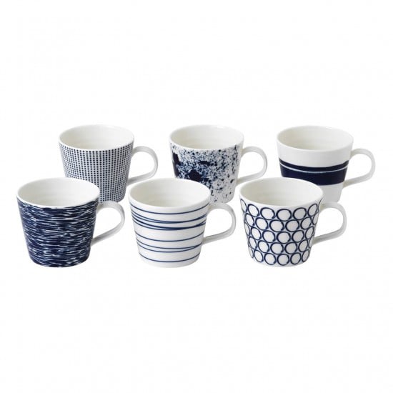 Royal Doulton Pacific kopp blå 6 deler liten