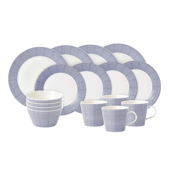 Pacific tallerken 16 deler - dot - Royal Doulton
