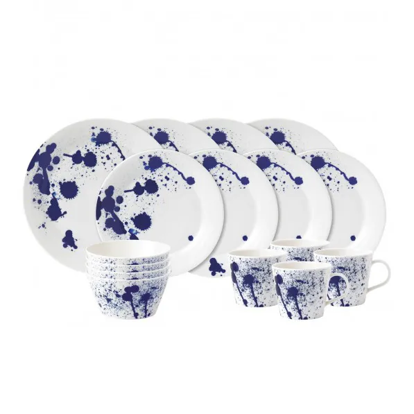 Pacific tallerken 16 deler, splash Royal Doulton