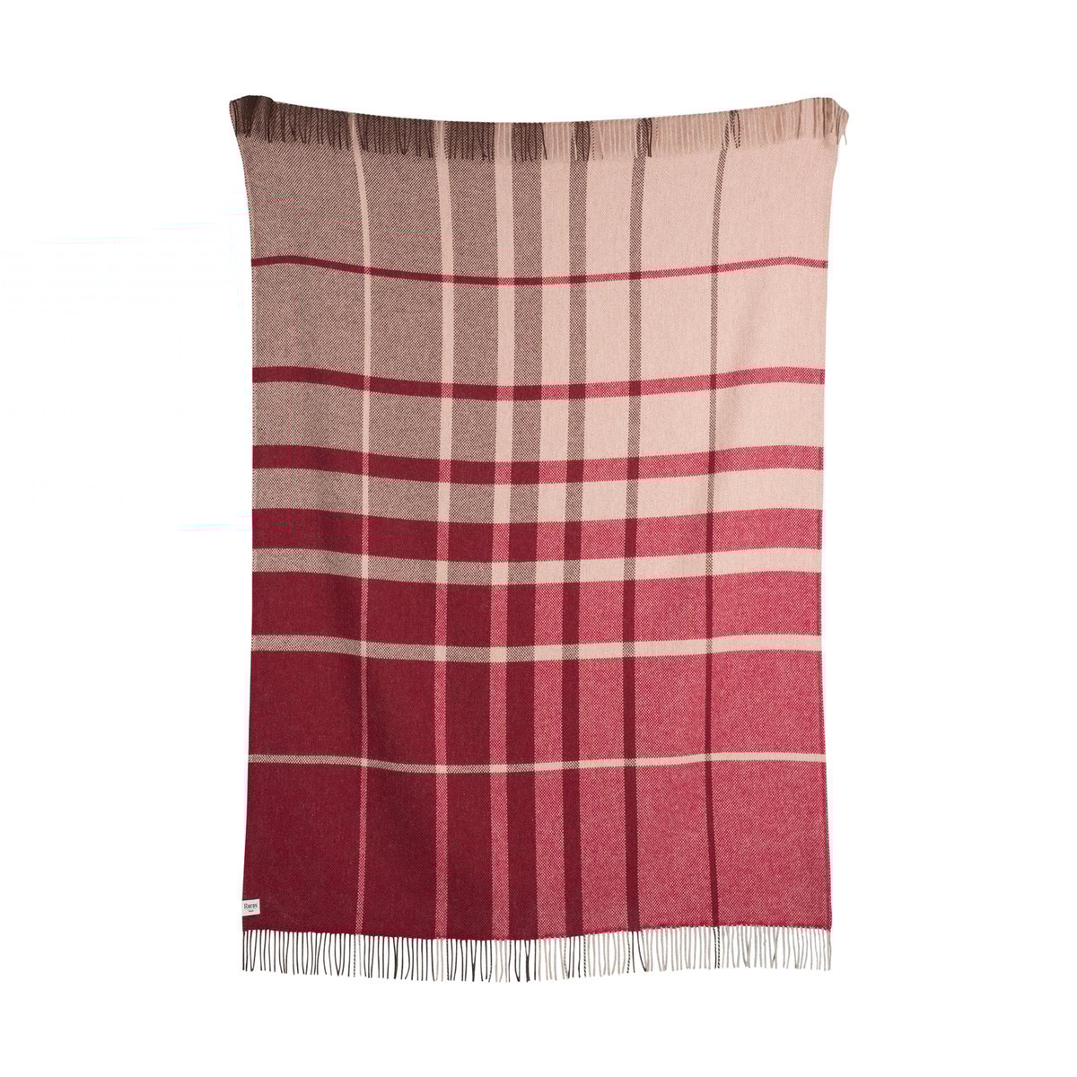 Bilde av Røros Tweed Filos pledd 145x220 cm Burgundy