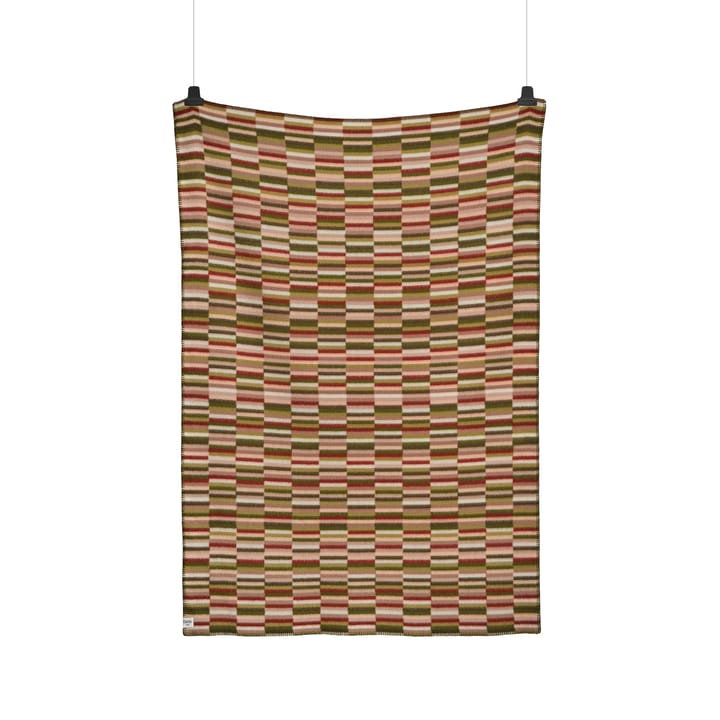 Ida teppe 135x200 cm - Olive burgundy - Røros Tweed