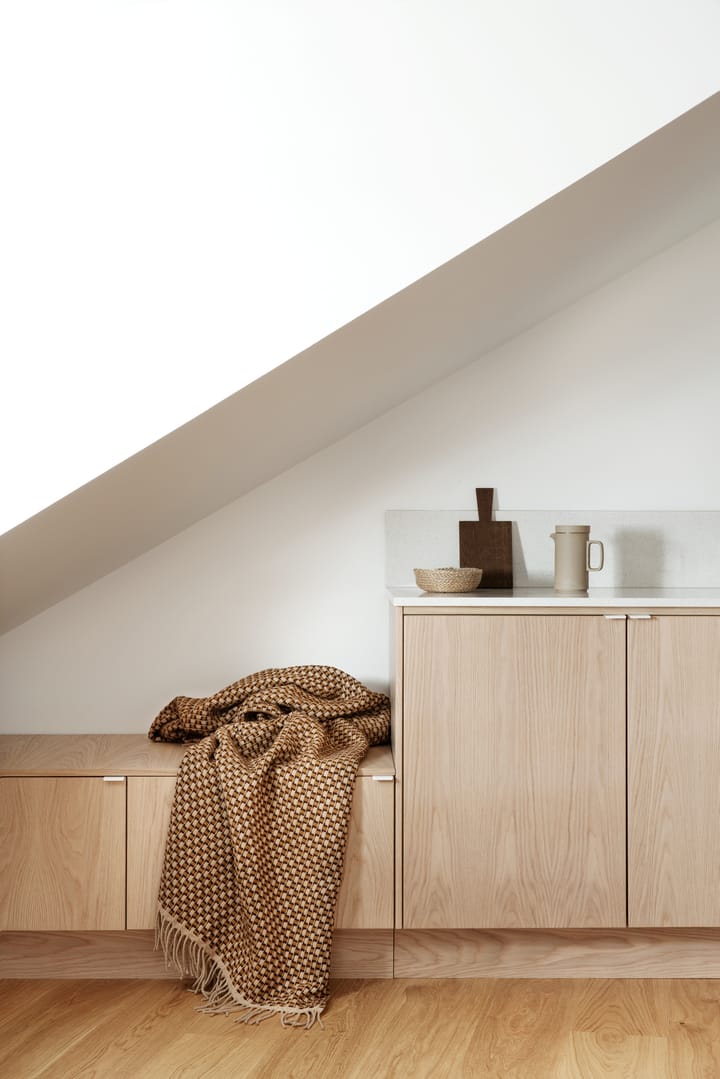 Isak pledd 150x210 cm, Chestnut Røros Tweed
