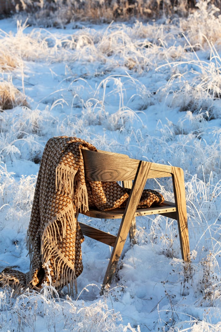 Isak pledd 150x210 cm, Chestnut Røros Tweed