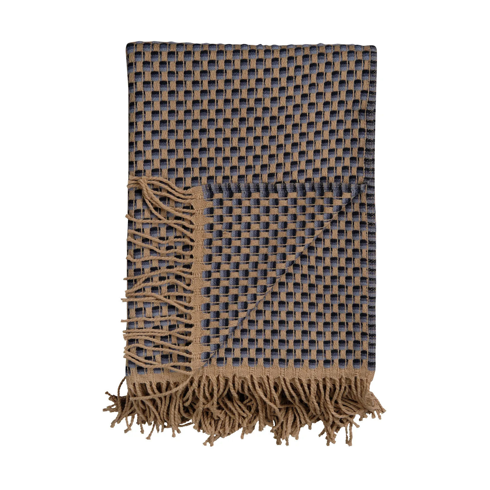 Isak pledd 150x210 cm, Far away blue Røros Tweed