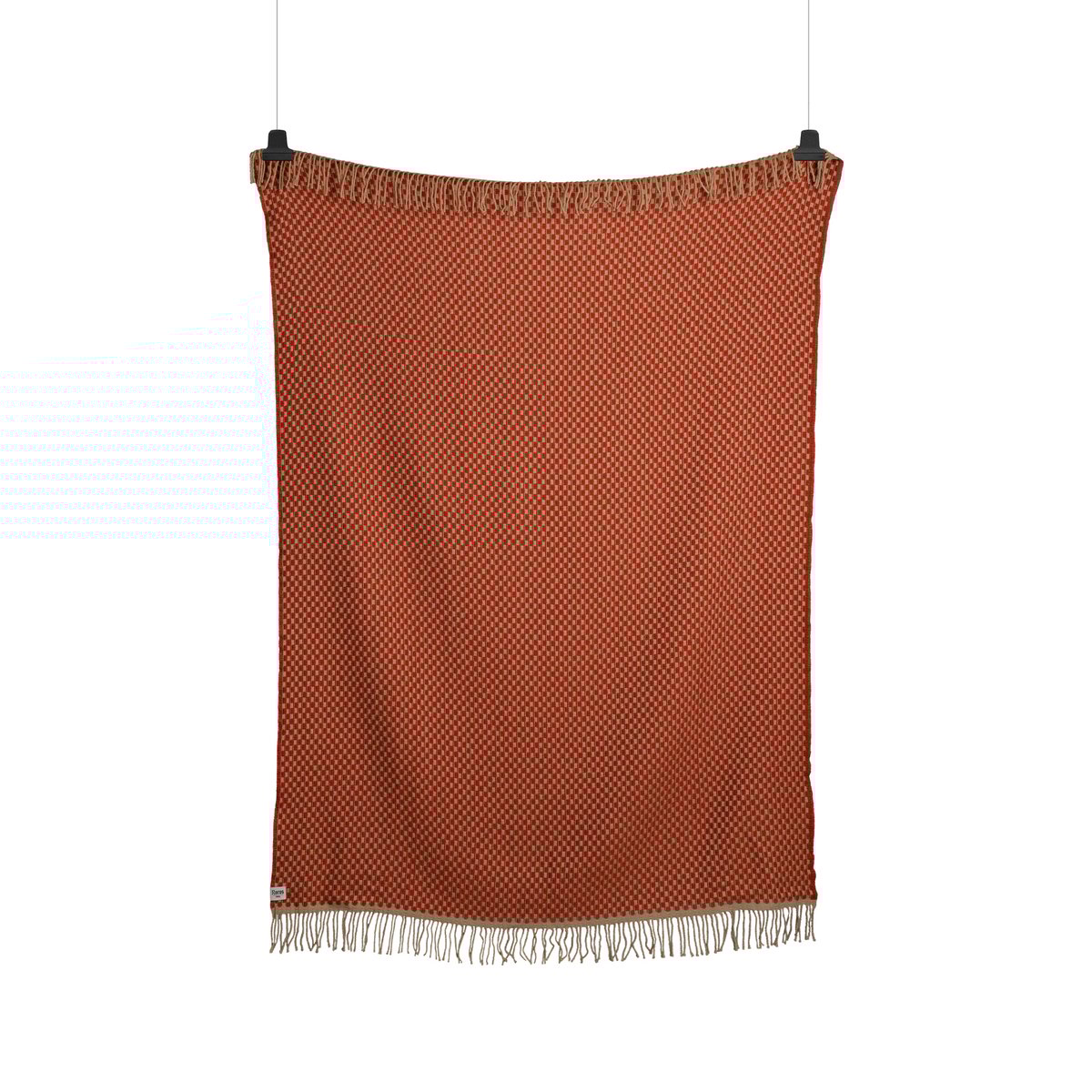Bilde av Røros Tweed Isak pledd 150x210 cm Red sumac