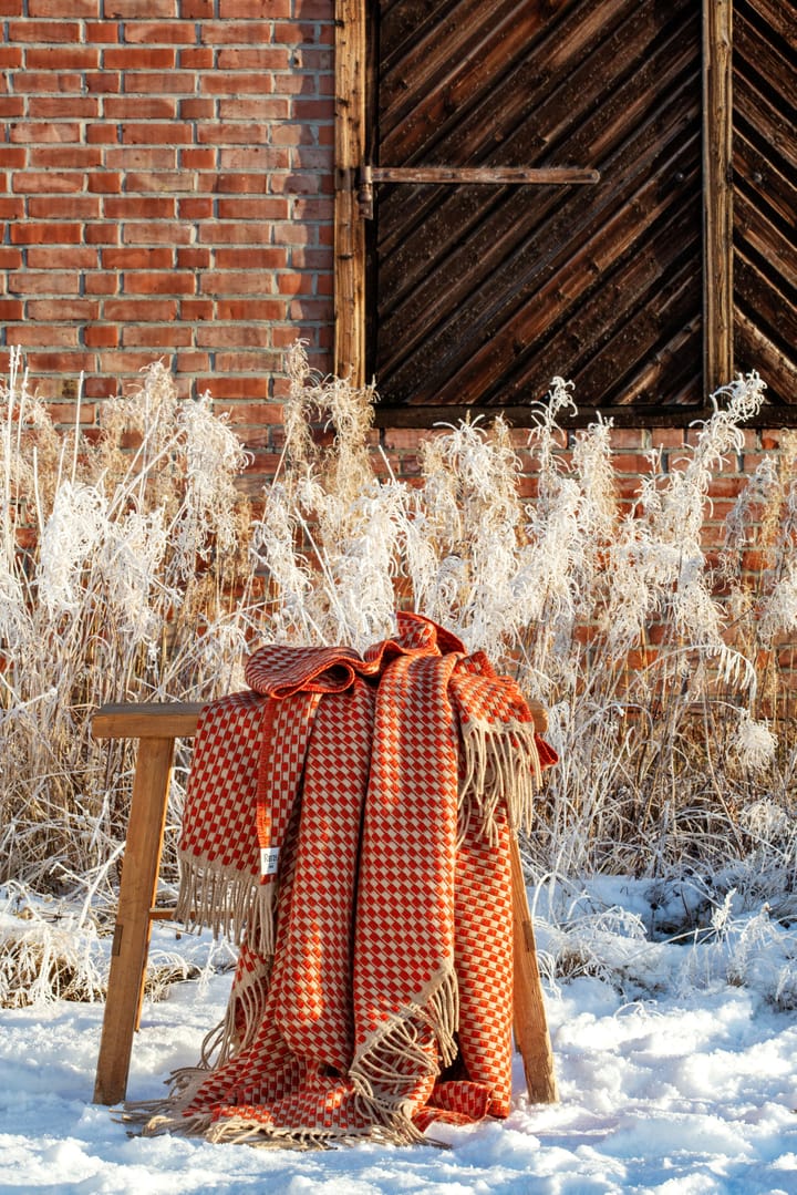 Isak pledd 150x210 cm - Red sumac - Røros Tweed