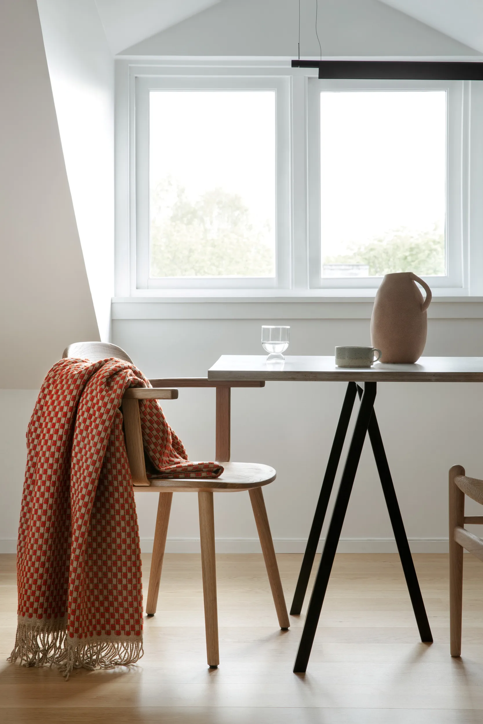 Isak pledd 150x210 cm, Red sumac Røros Tweed