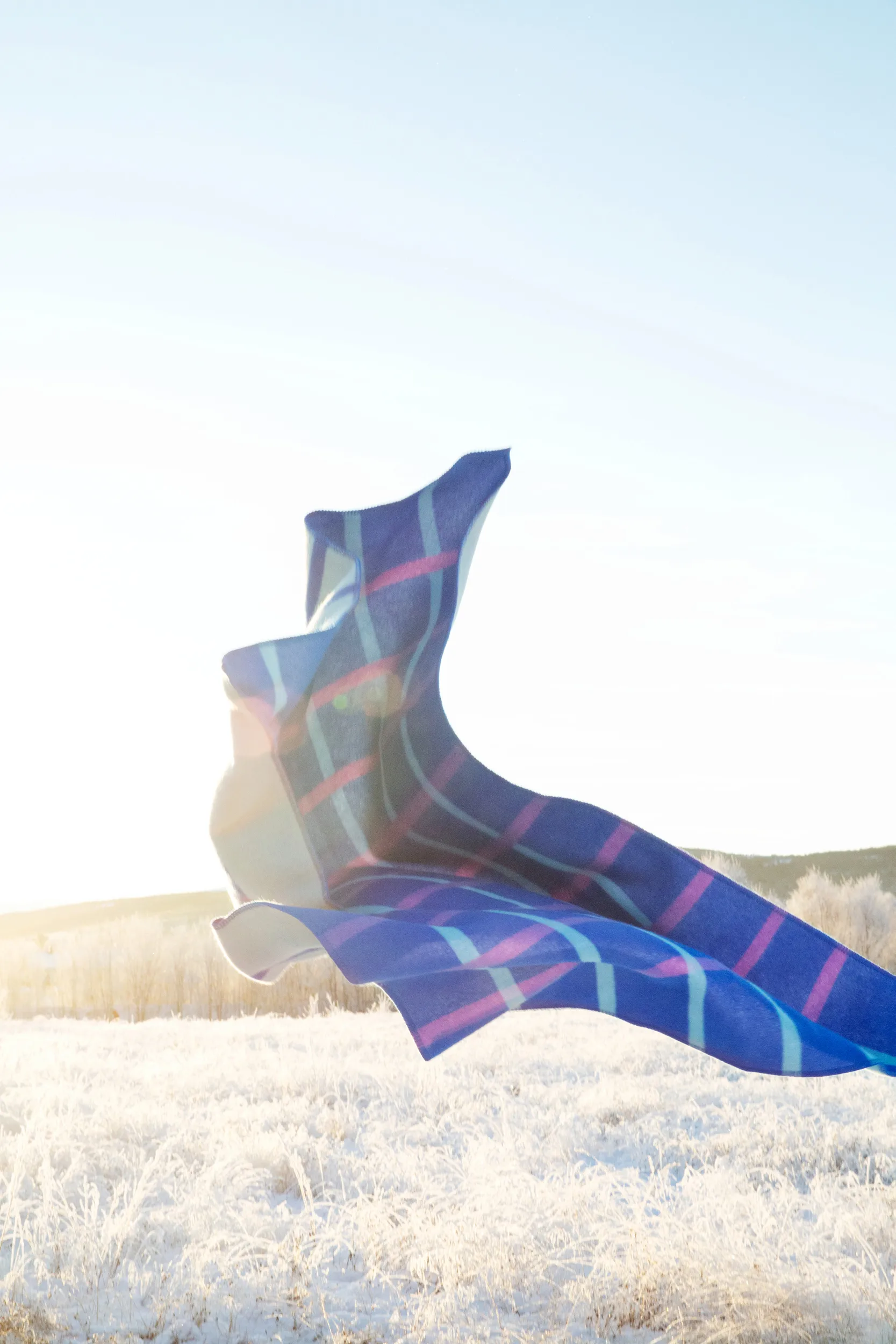 Knut teppe 135x200 cm, Blue Røros Tweed