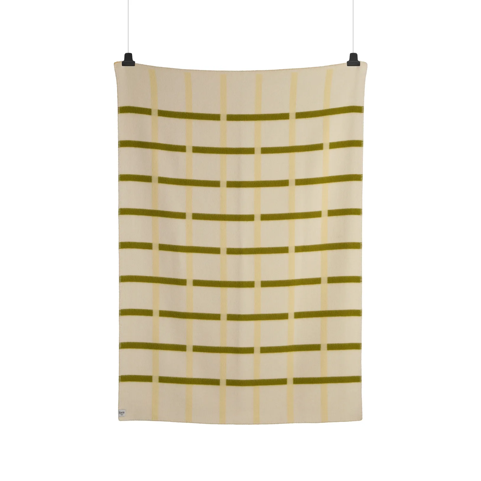 Knut teppe 135x200 cm, Lime Røros Tweed