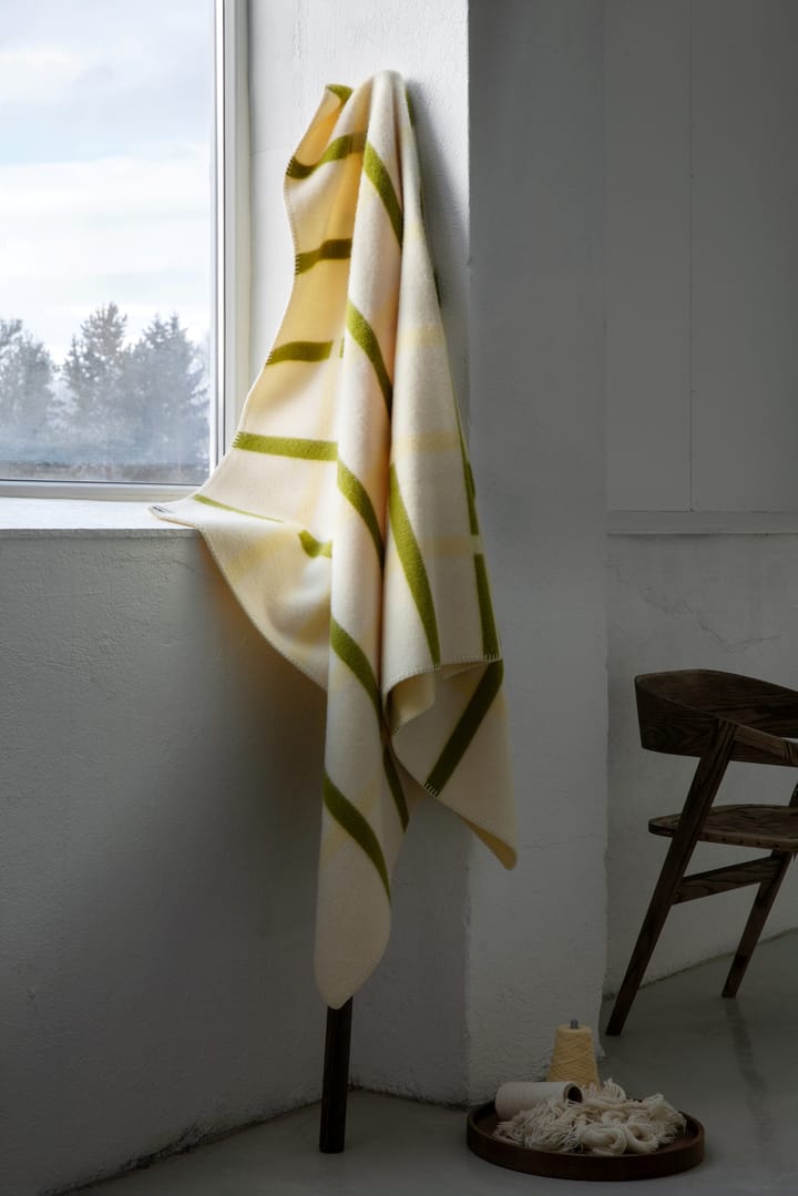 Knut teppe 135x200 cm, Lime Røros Tweed
