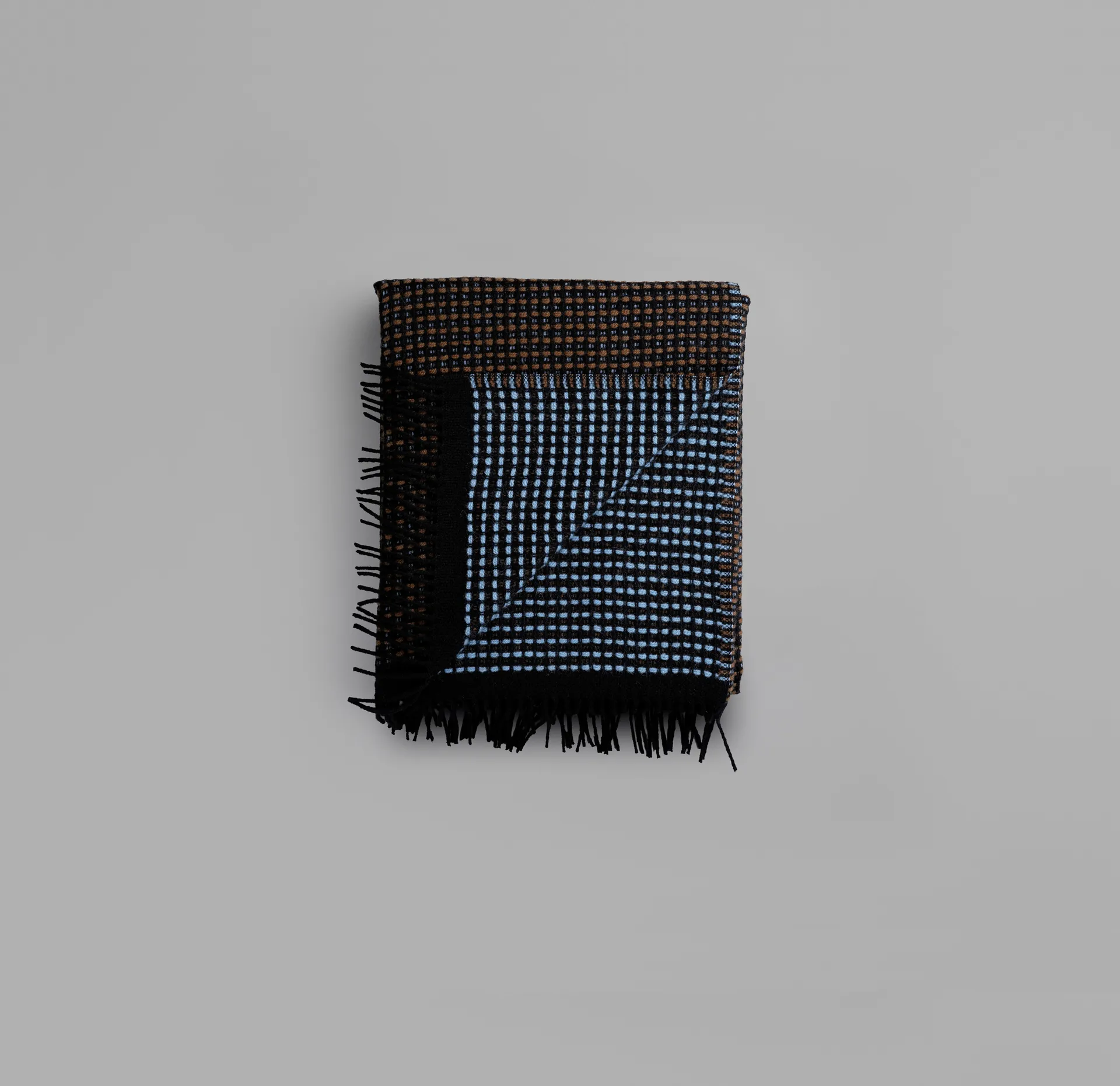 Lofoten pledd 150x210 cm, Blue-mule Røros Tweed