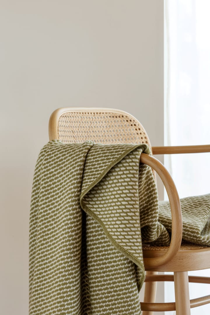 Mello pledd 150x210 cm, Leaf green Røros Tweed