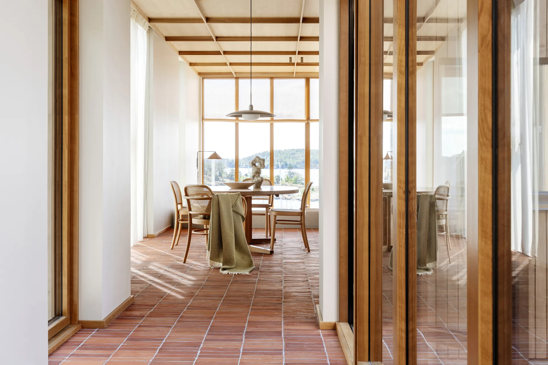 Mello pledd 150x210 cm, Leaf green Røros Tweed