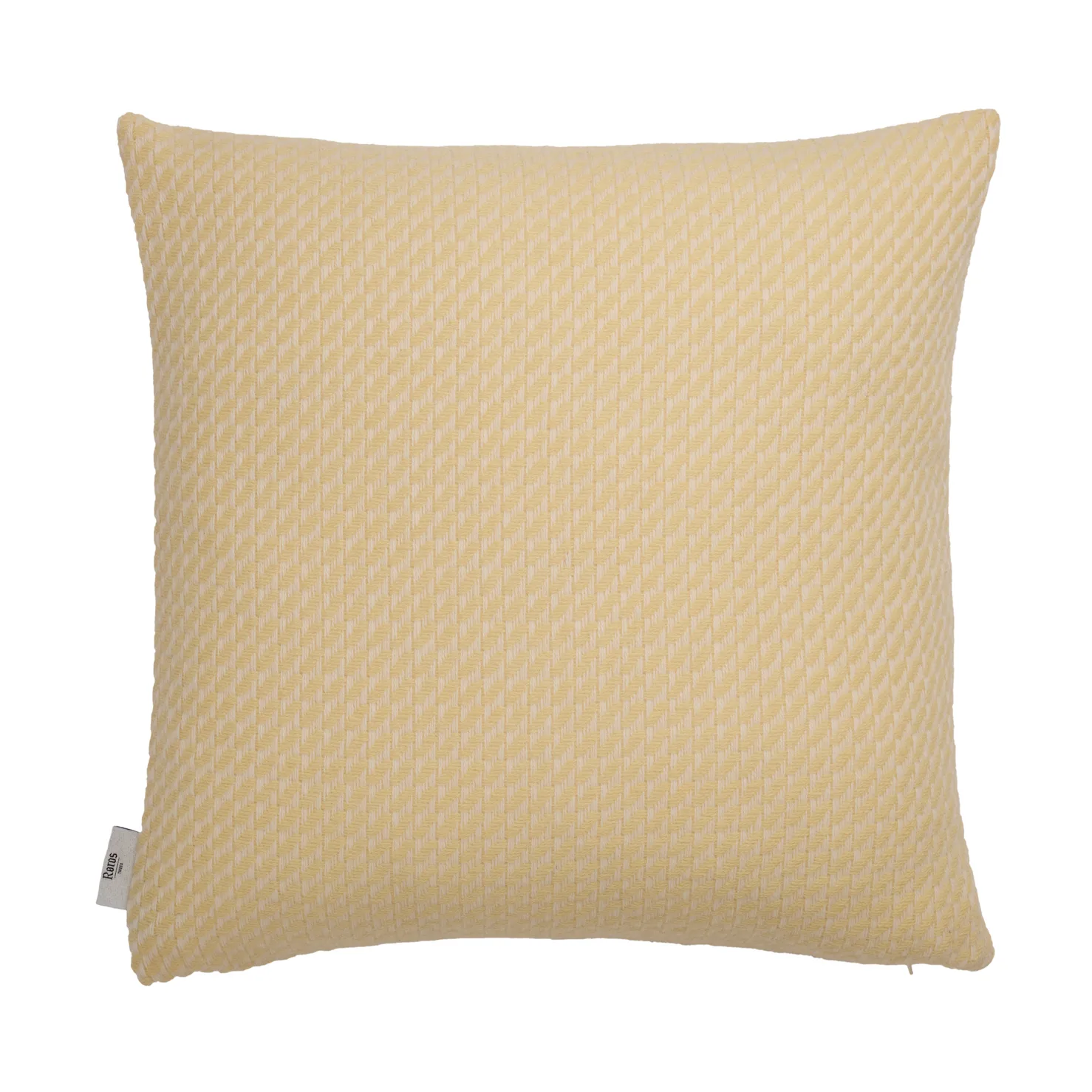 Mello pute 50x50 cm, Lemon yellow Røros Tweed