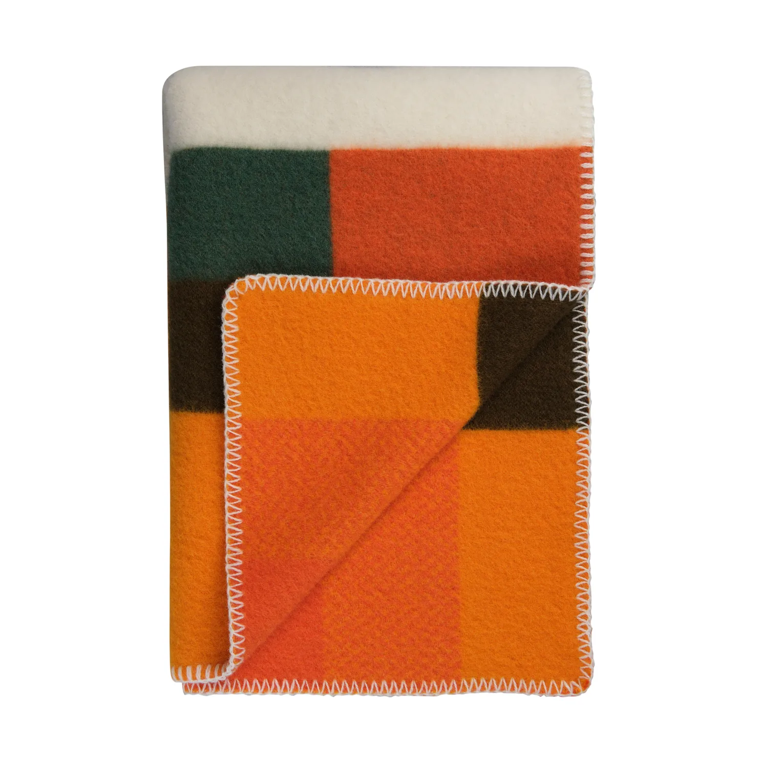 Mikkel teppe 135x200 cm, Orange Røros Tweed