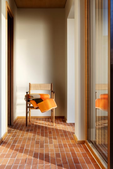 Mikkel teppe 135x200 cm - Orange - Røros Tweed