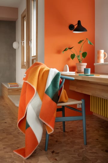 Mikkel teppe 135x200 cm - Orange - Røros Tweed